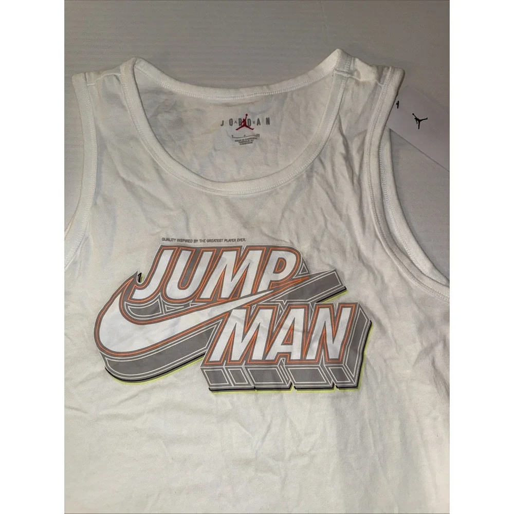 Jordan Jumpman New SM Cotton Graphic Tank‎ Top Pullover Lightweight